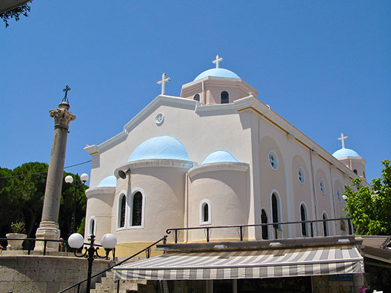 Church of Aghia Paraskevi in Kos 
 Paraskevi means Friday in Greek, she was born that day